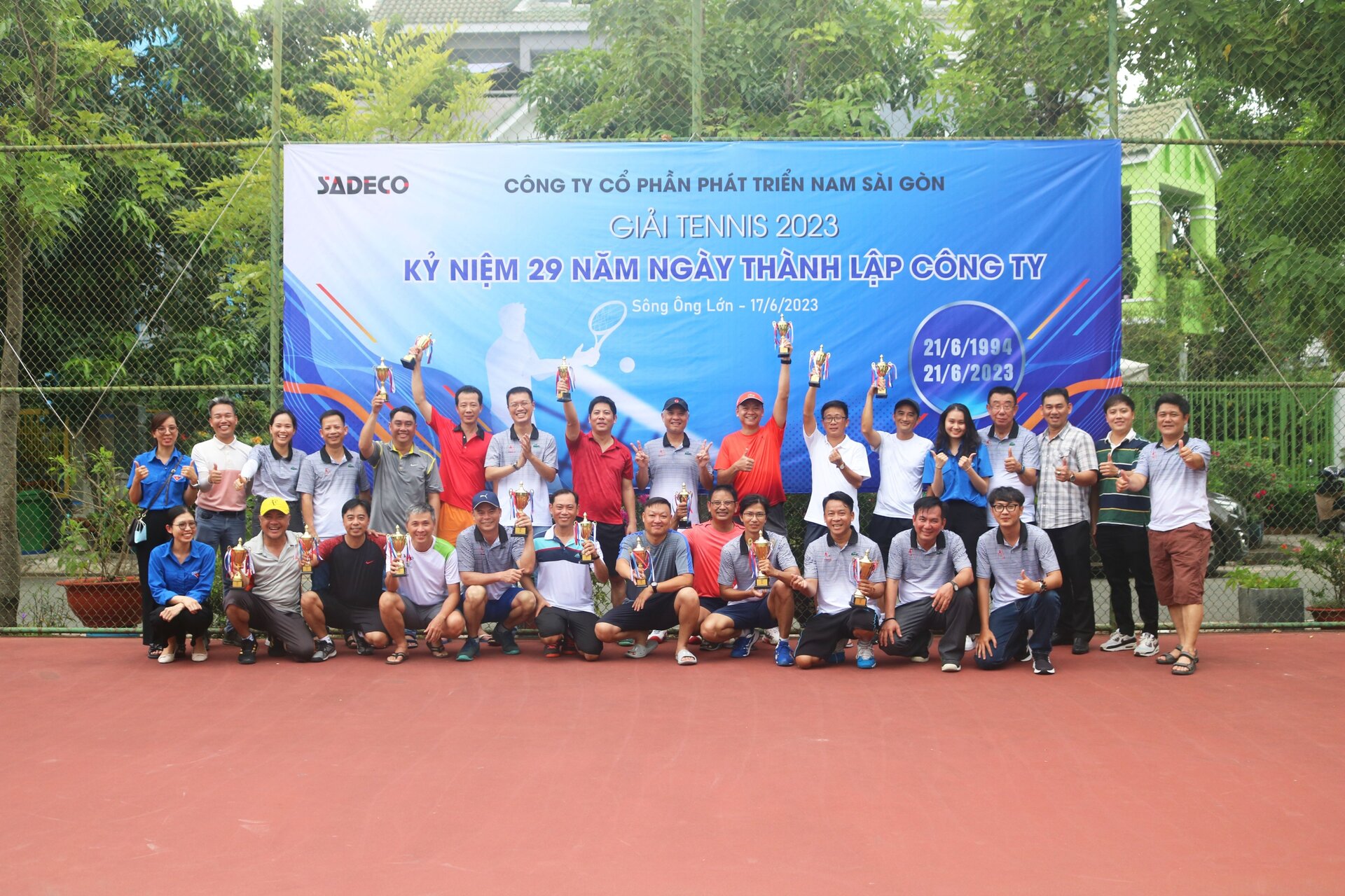 Giải Tennis chào mừng kỷ niệm 29 năm ngày thành lập SADECO