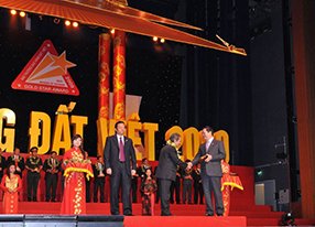 SADECO đoạt giải thưởng Sao Vàng Đất Việt 2009 - Top 100 thương hiệu Việt Nam