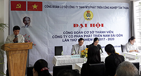 Đại hội Công đoàn cơ sở thành viên Công ty CPPT Nam Sài Gòn lần thứ IX - nhiệm kỳ (2017 - 2020)