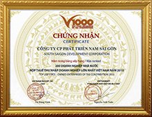 Chứng nhận Top 200 doanh nghiệp Nhà nước nộp thuế thu nhập doanh nghiệp lớn nhất Việt Nam.