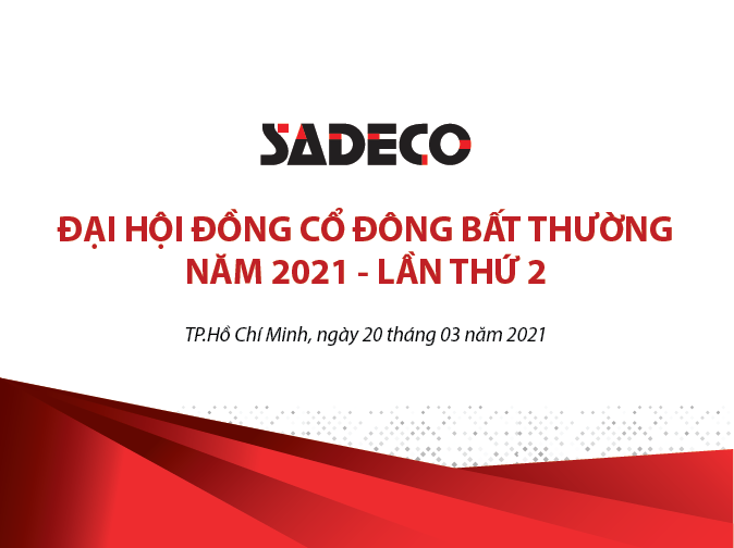 SADECO tổ chức thành công Đại hội đồng Cổ đông thường niên năm 2021- Lần thứ 2