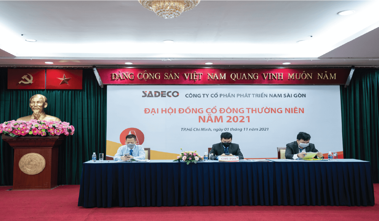 SADECO tổ chức thành công Đại hội đồng Cổ đông thường niên năm 2021